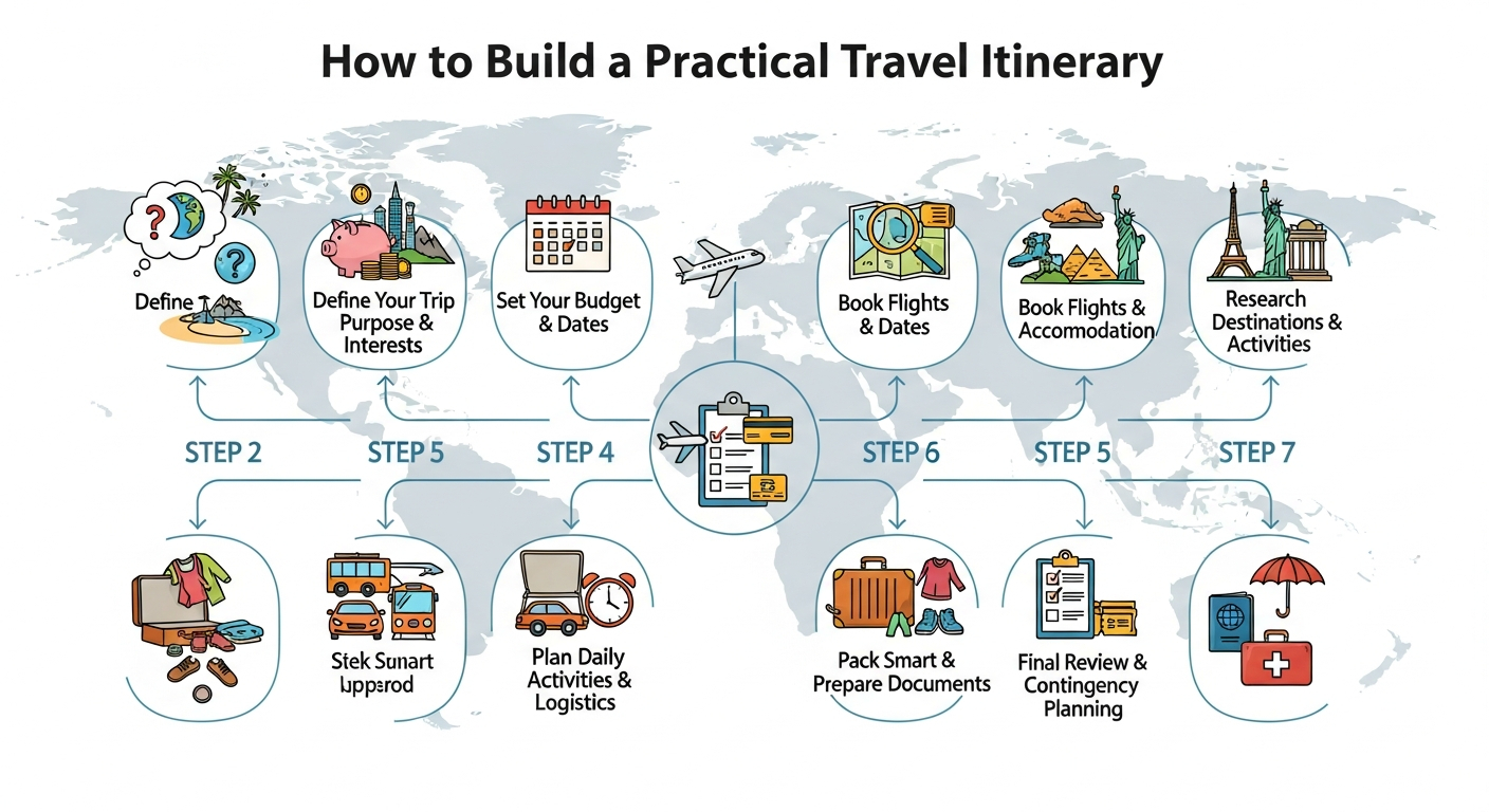 How to Build a Practical Travel Itinerary Step by Step