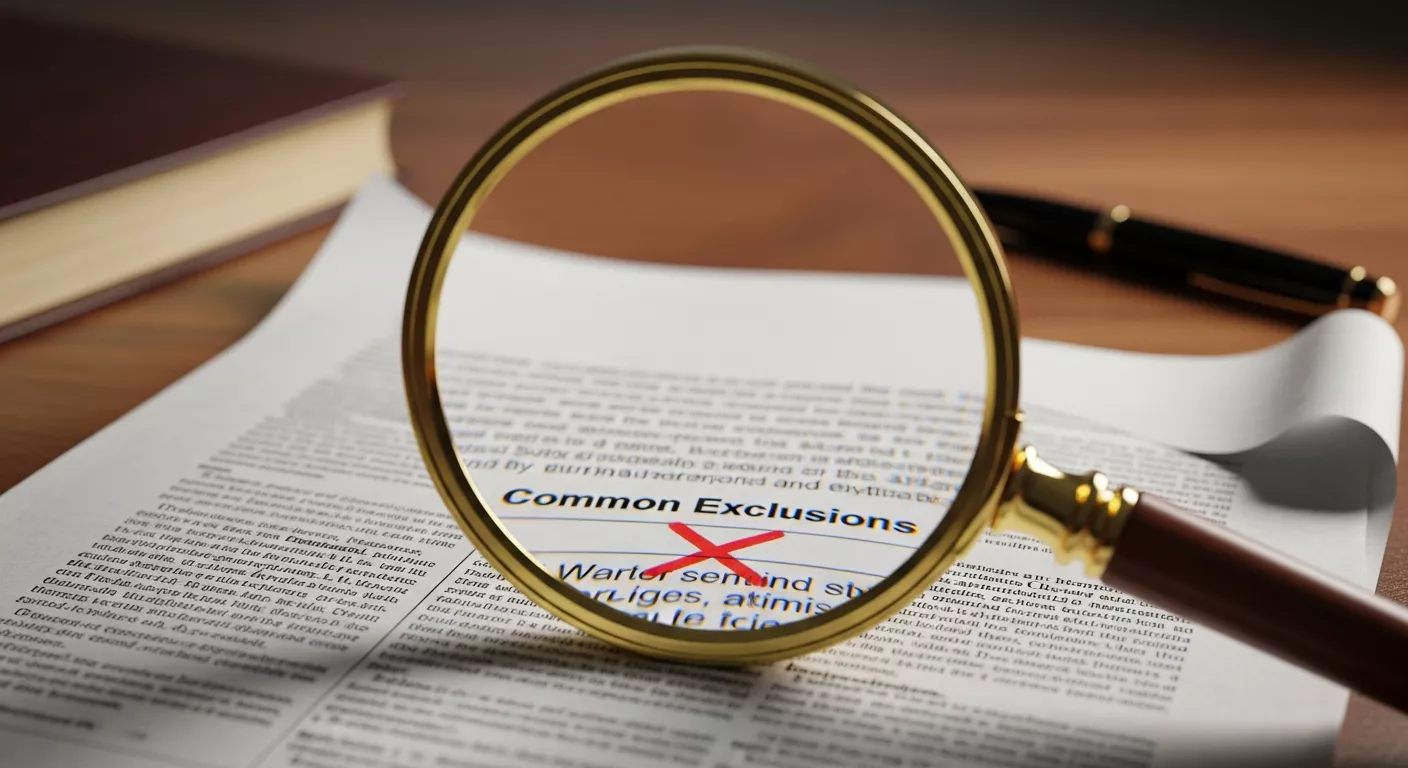 Navigating the Fine Print Common Exclusions
